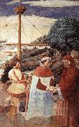 GOZZOLI, Benozzo Disembarkation at Ostia oil on canvas